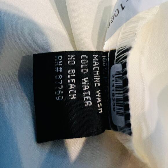 Button Up Shirt Greek Goddess Medusa Embossed Short Sleeve Ivory Resort Casual L - Picture 8 of 9